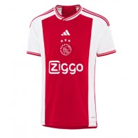 Camiseta Ajax Brian Brobbey #9 Primera Equipación Replica 2023-24 mangas cortas
